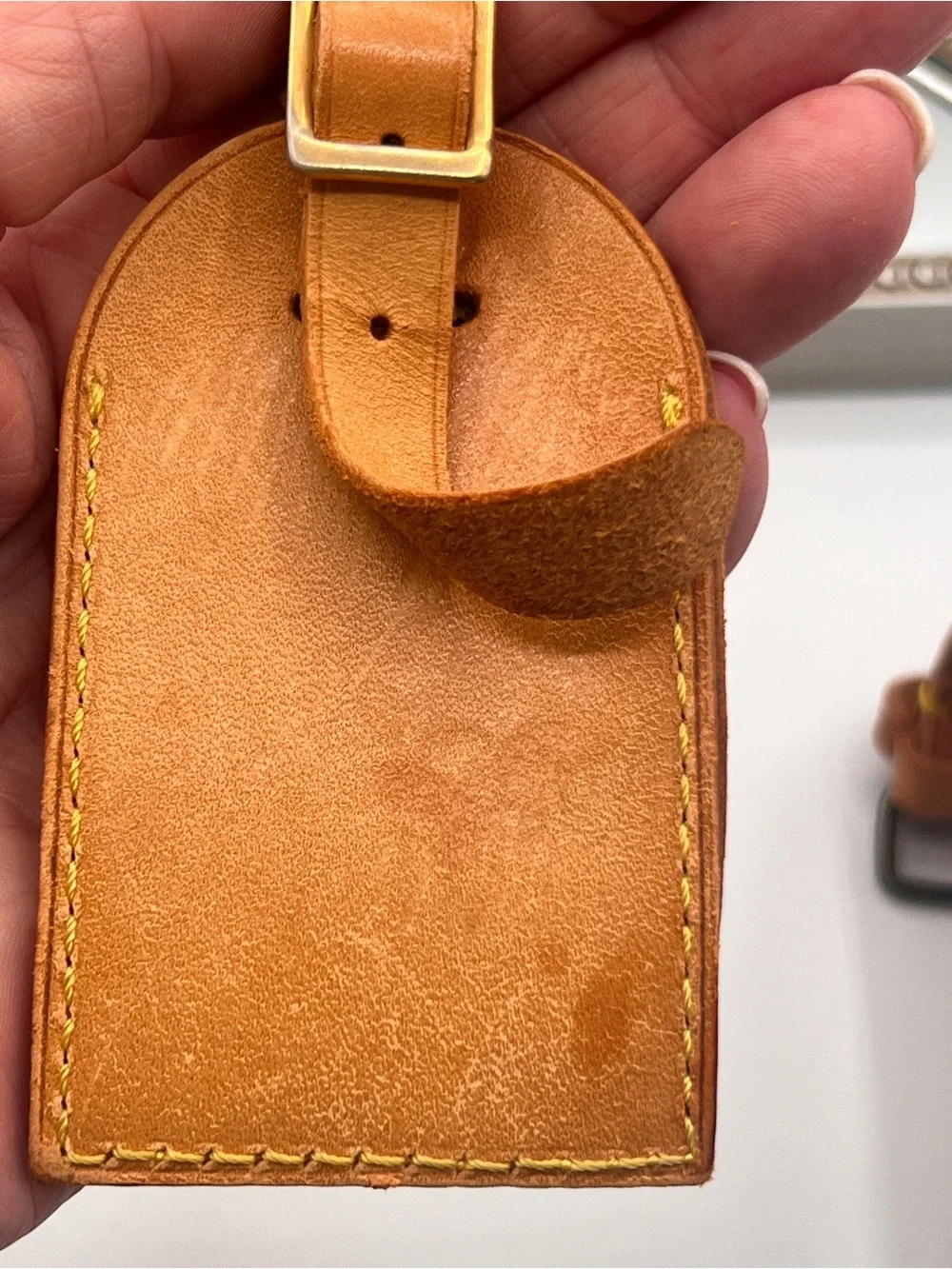 Louis Vuitton Luggage Tag and Poignett (Handle Strap) with Lock & Key 311